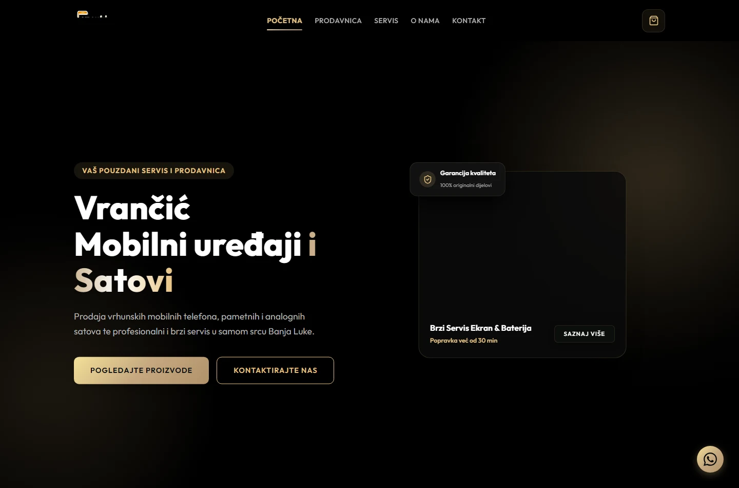 Početna stranica — Vrančić Mobile